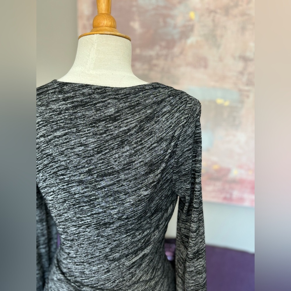 Guess by Marciano Rakel Long-Sleeve Wrap Dress‎ Two Tone Gray Size M - Picture 13 of 13